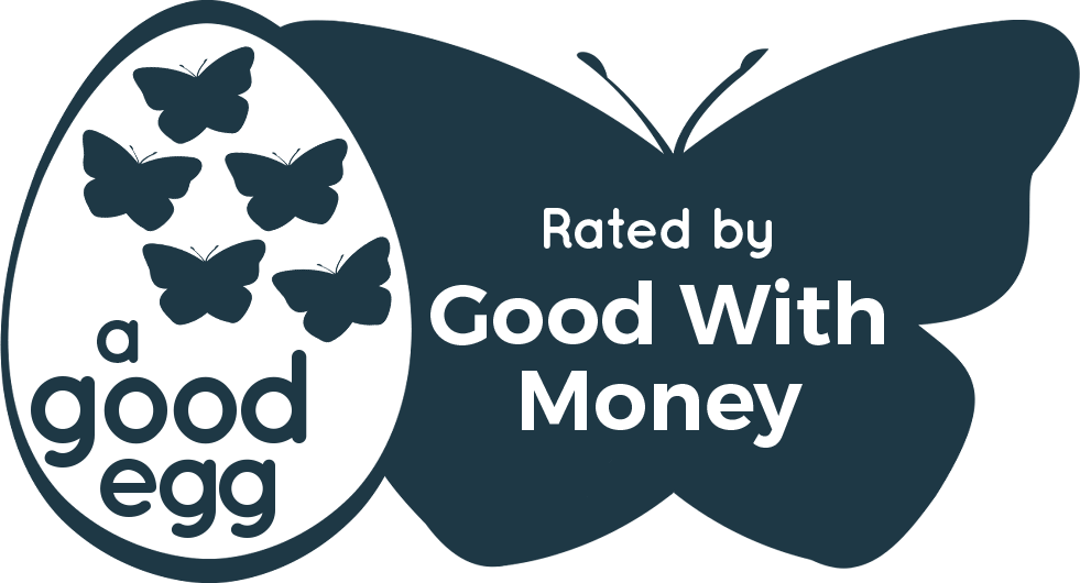 Rated by Good with Money. A good Egg logo
